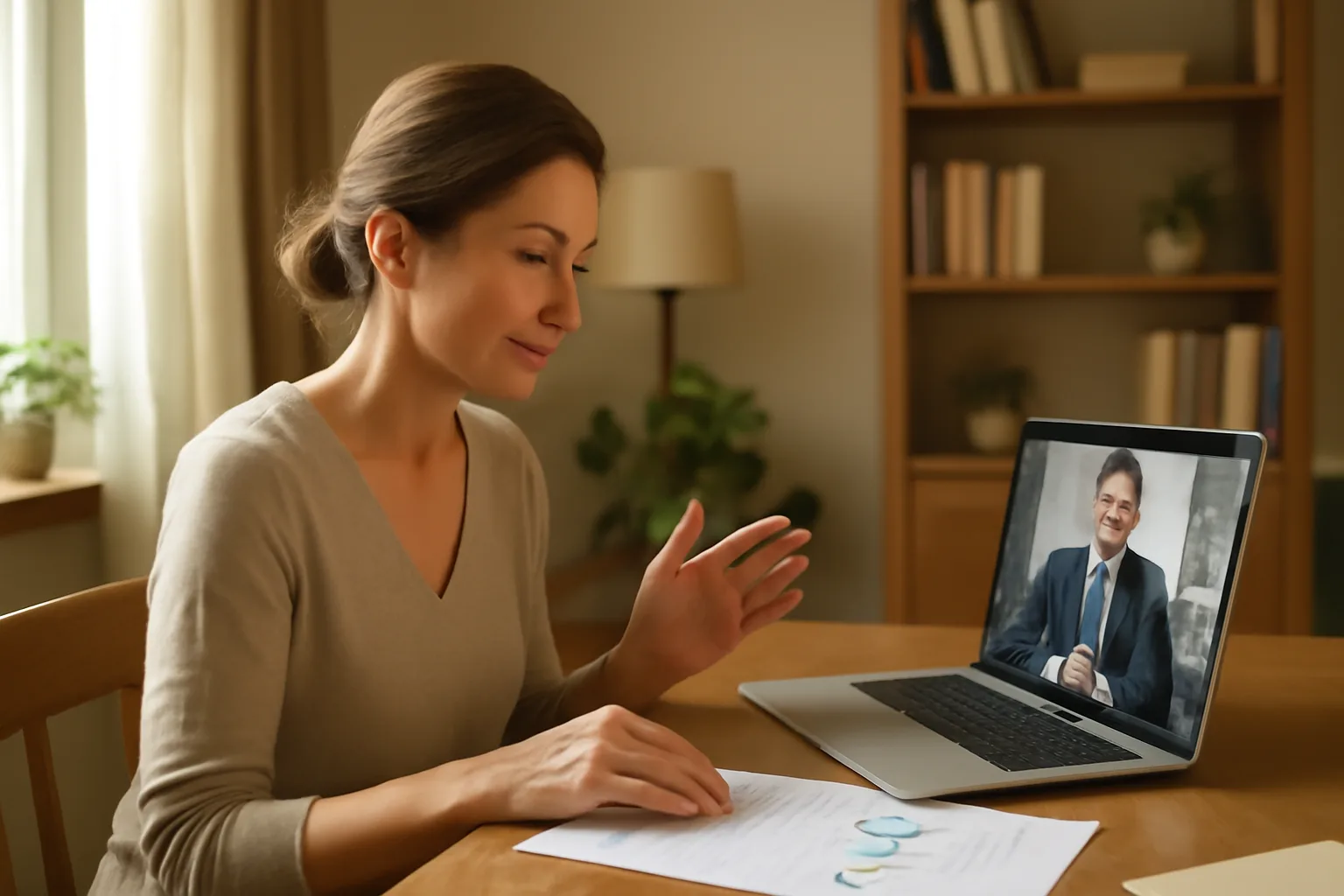 A video consultation helps couples plan compliant cross-border transfers.
