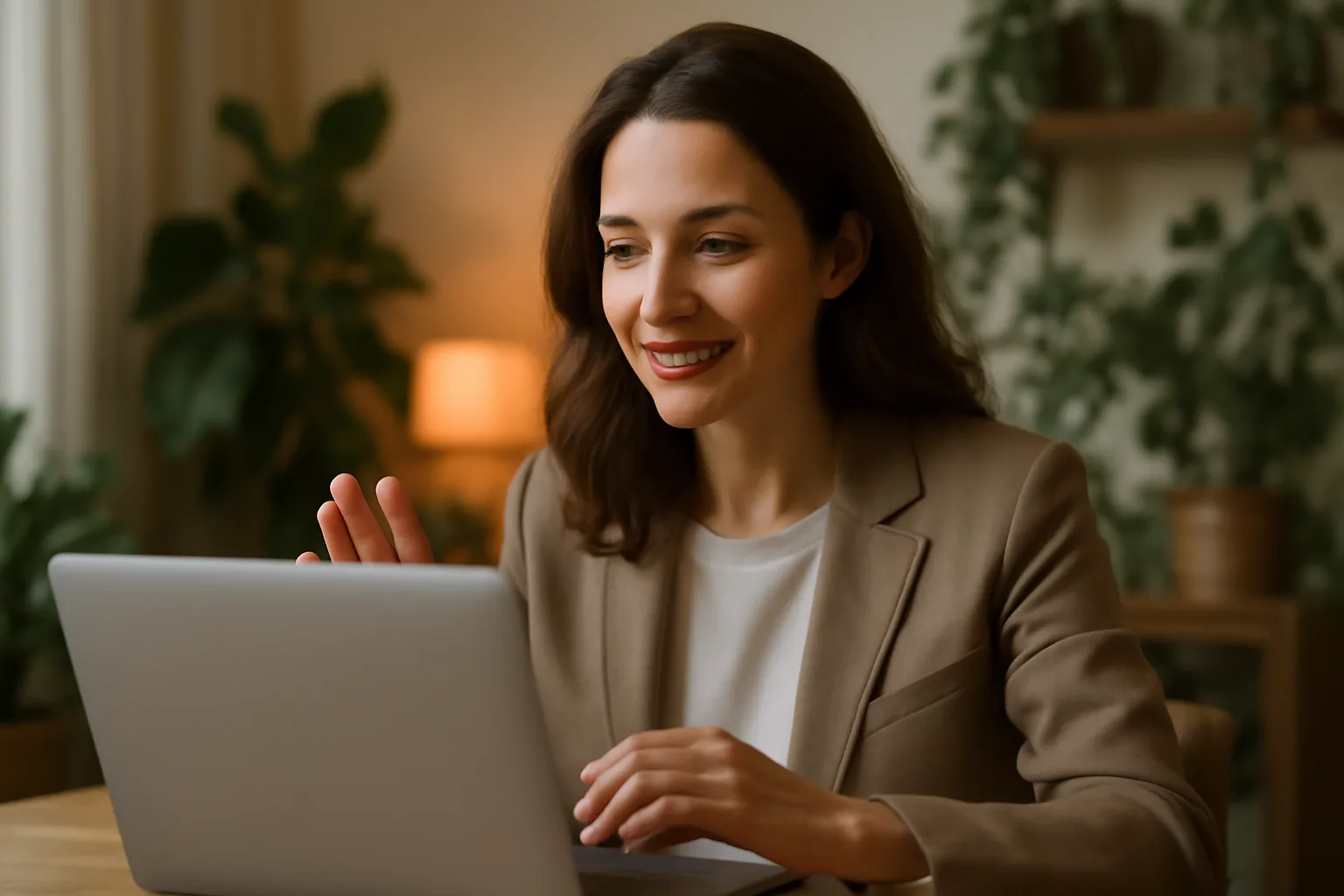 Video calls with international clients remain central to remote work logistics.