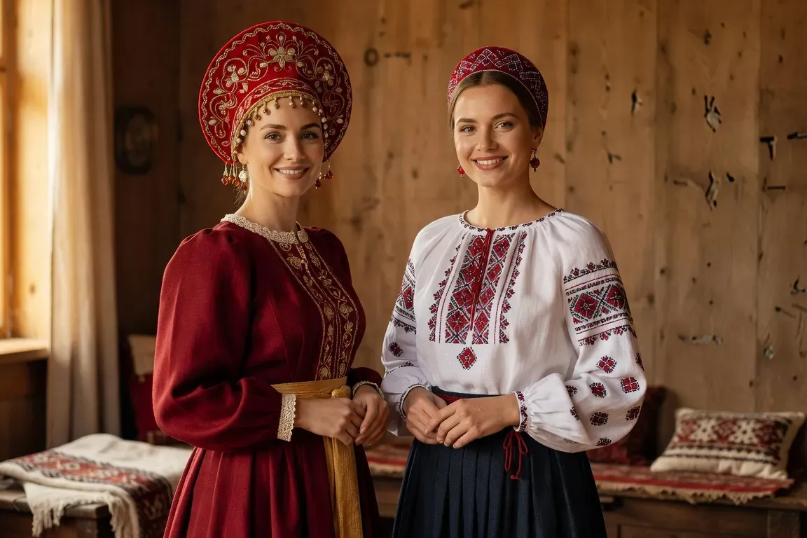 Collage of Slavic women from Russia Ukraine Belarus Poland representing cultural diversity 2026