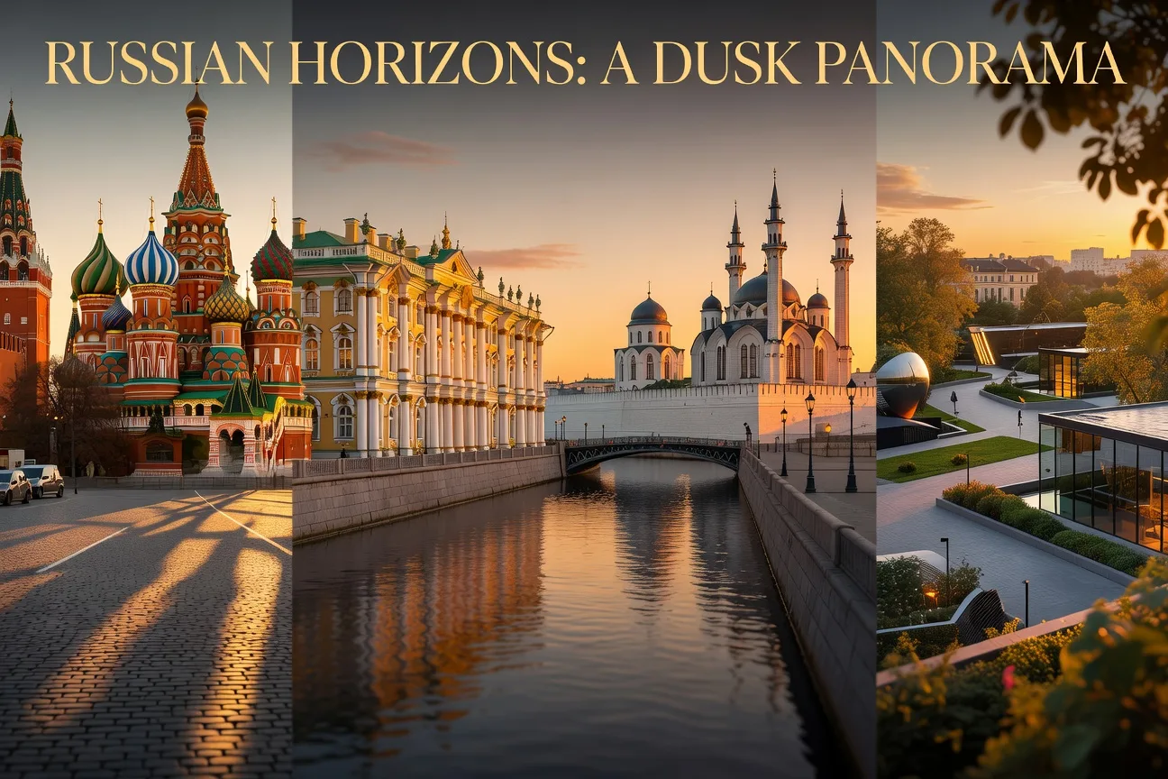 Collage de 10 villes russes Moscou St-Pétersbourg Kazan Krasnodar Ekaterinbourg pour rencontrer des épouses 2026